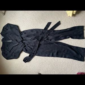 Black Satin Jumpsuit